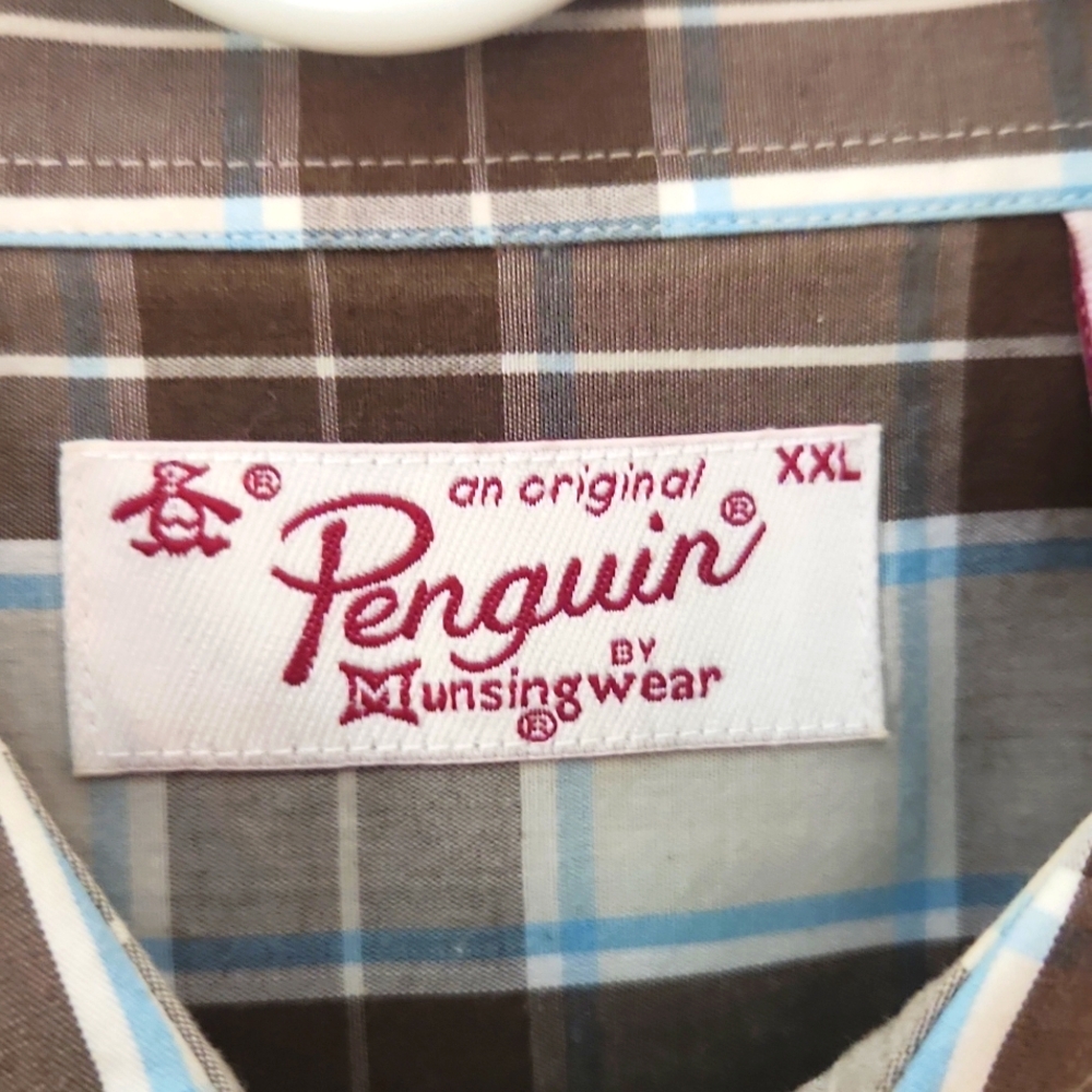Penguin SS plaid XXl shirt
